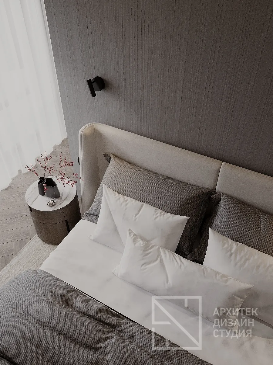 Дизайн интерьера квартиры в г. Абакан по ул. Авиаторов 1В/2 - Спальня - Фото 6